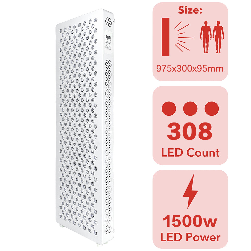 Red Light Therapy Panel with Stand – Model X1500