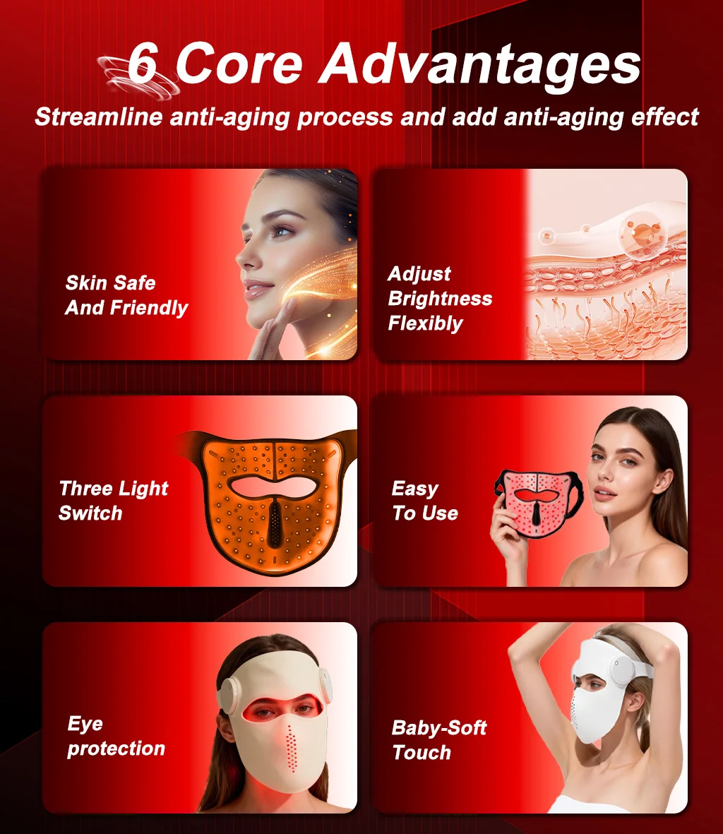Red Light Therapy Face Mask - Model  FM 10