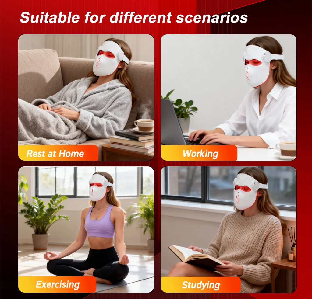 Red Light Therapy Face Mask - Model  FM 10