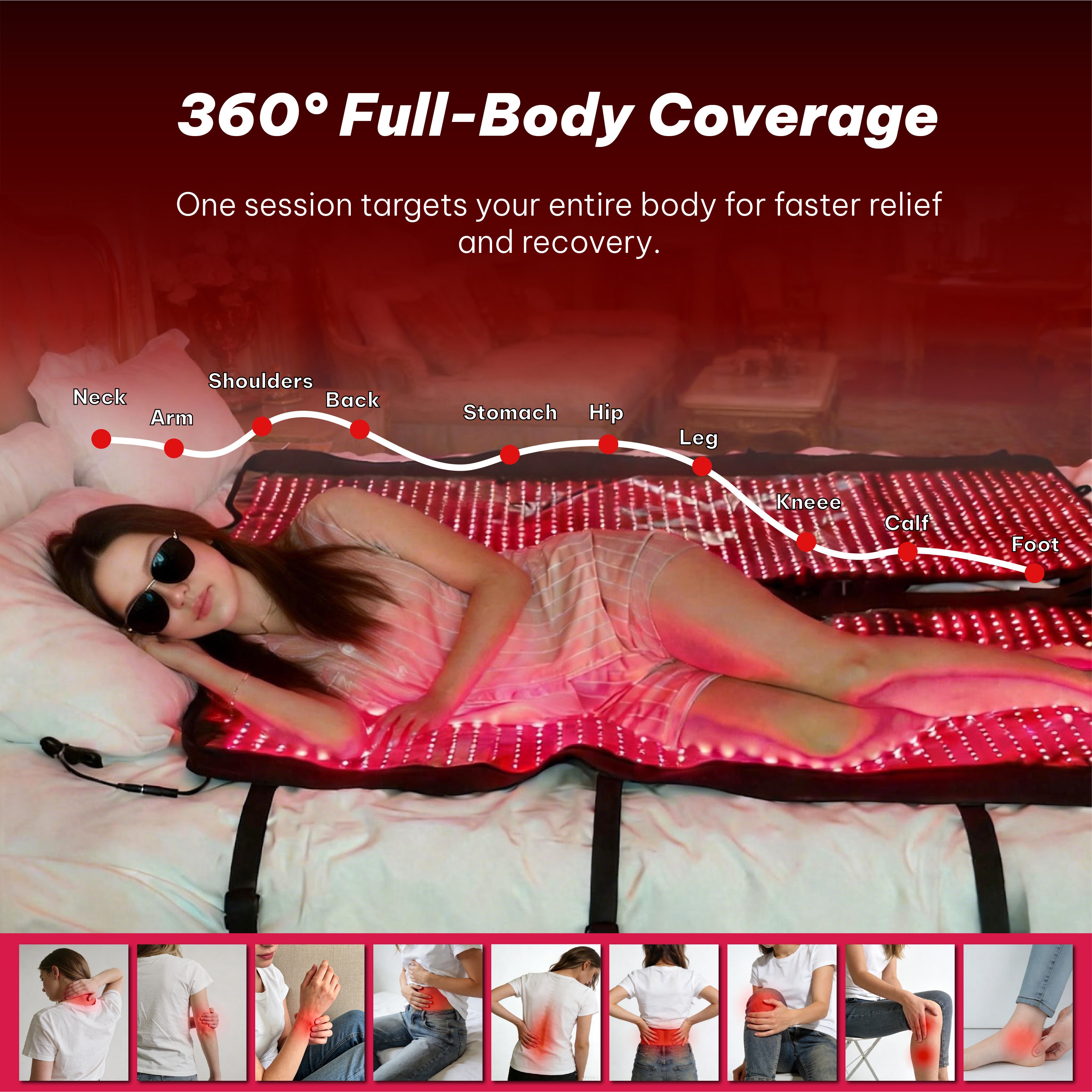 Full Body Red Light Therapy Sleeping Bag - Model RS 2576
