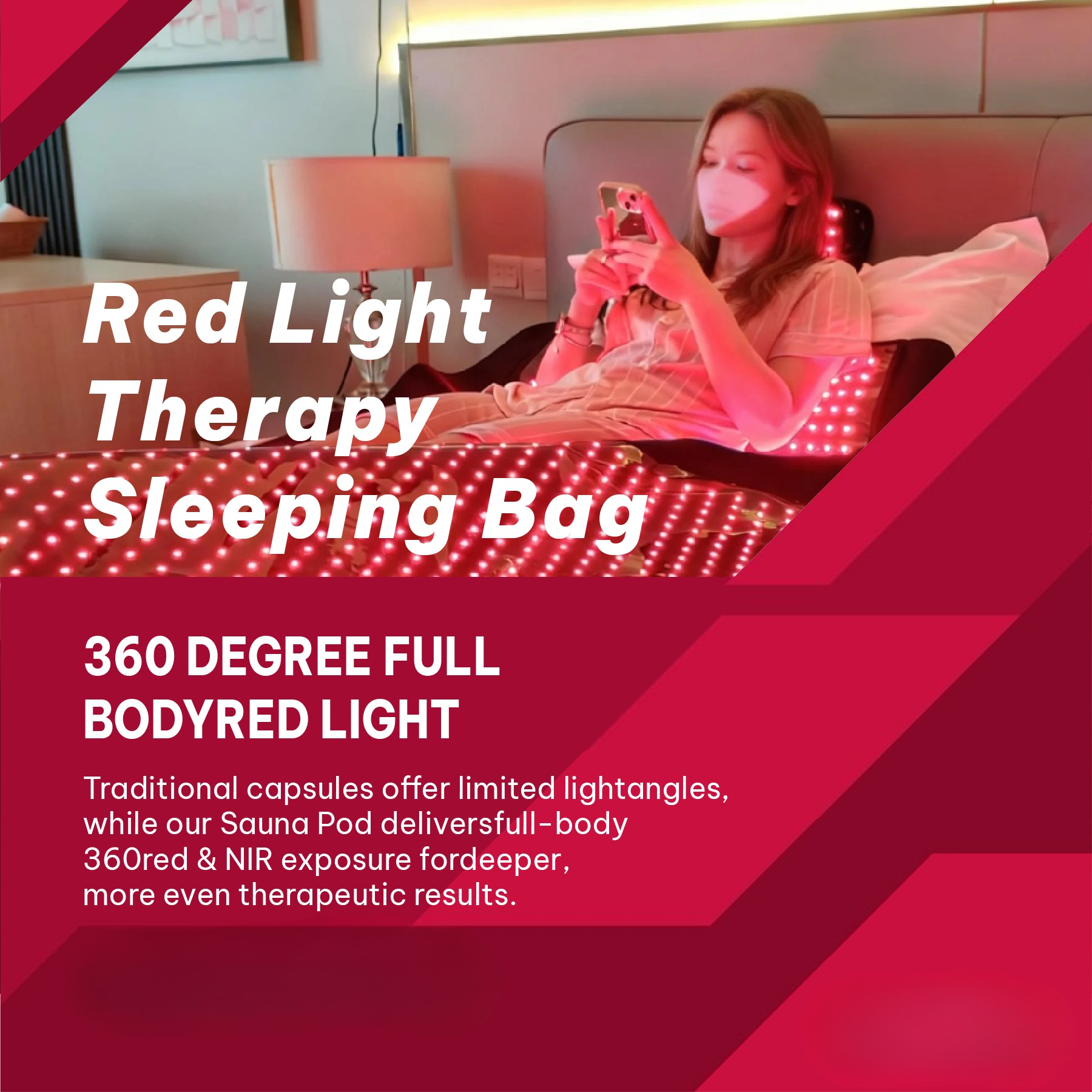 Full Body Red Light Therapy Sleeping Bag - Model RS 2576