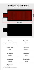Red Light Therapy Sports Mat - Model SM RM 1328