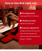 Red Light Therapy Sports Mat - Model SM RM 1328