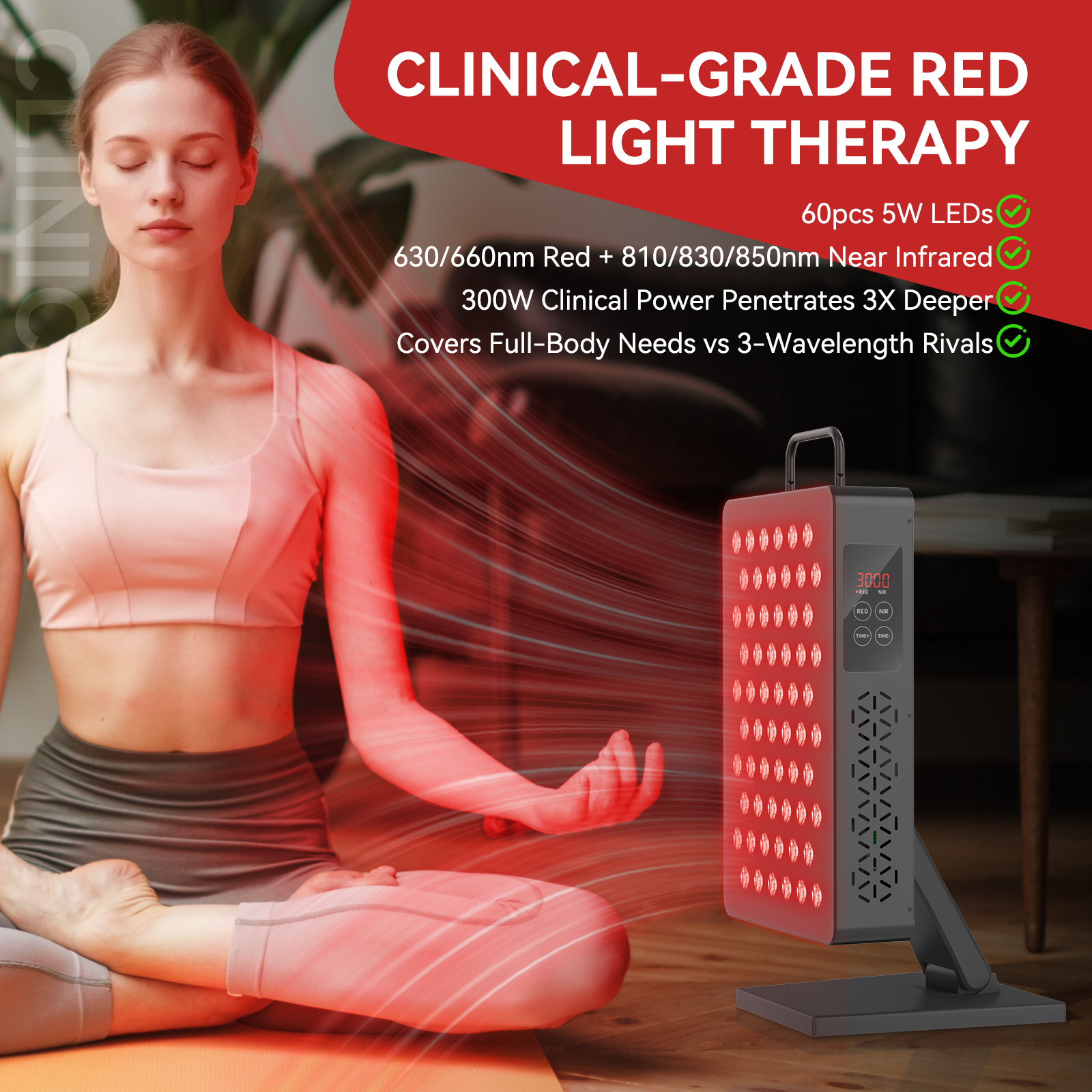 Red Light Therapy Panel - Model X300-2