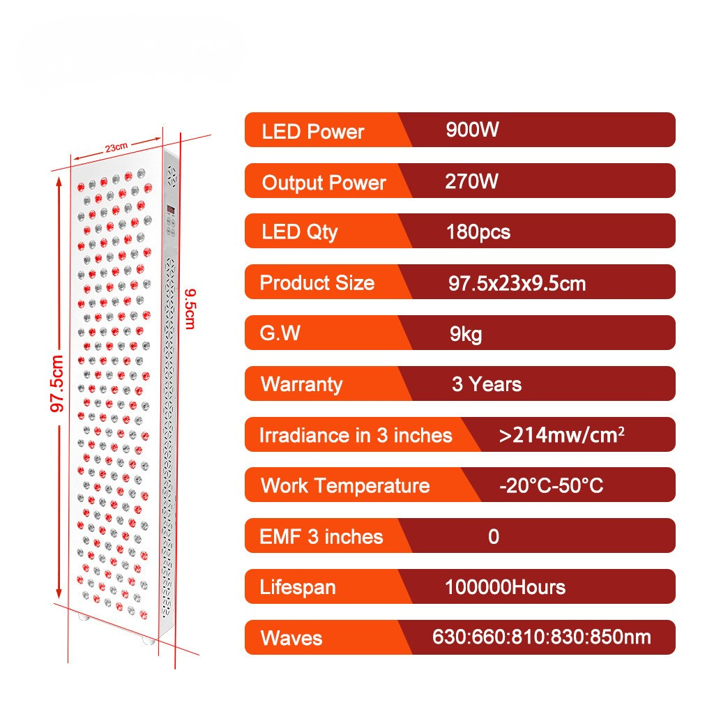 Red Light Therapy Panel - Model X900 (900W)
